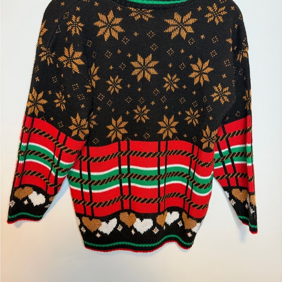 🎄 Vintage Adele Knitwear Bear Hug Holiday Sweater – Made in USA – Cozy & Cute! - Picture 4 of 4